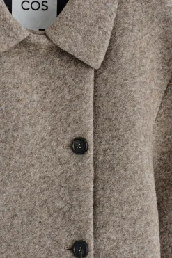 KURZJACKE AUS GEKOCHTEM WOLL-MIX