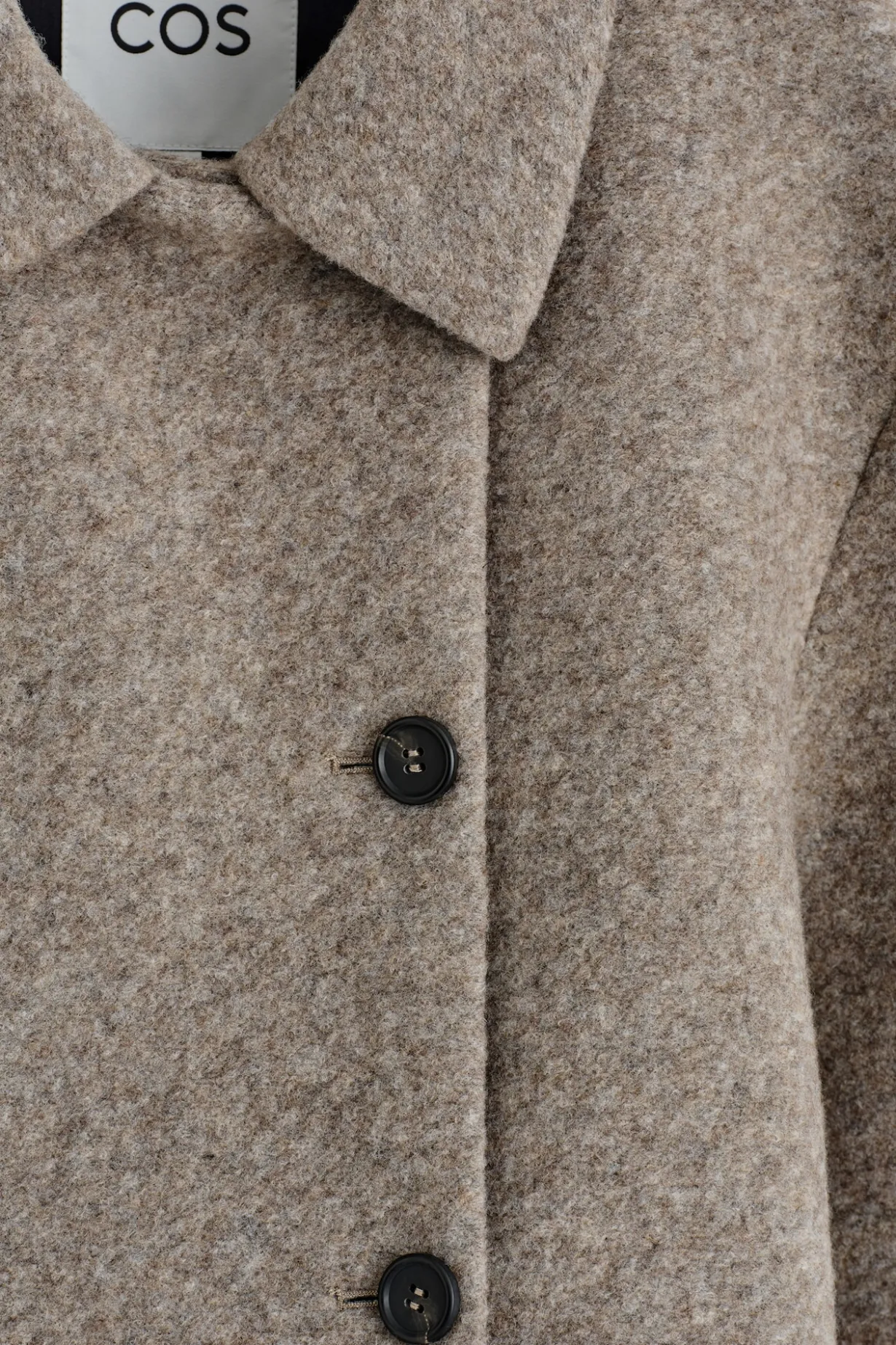 KURZJACKE AUS GEKOCHTEM WOLL-MIX