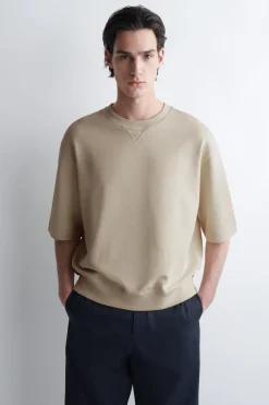 KURZÄRMLIGES OVERSIZED-SWEATSHIRT AUS BAUMWOLLE