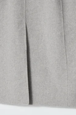 LANGE WESTE AUS DOUBLEFACE-WOLLE