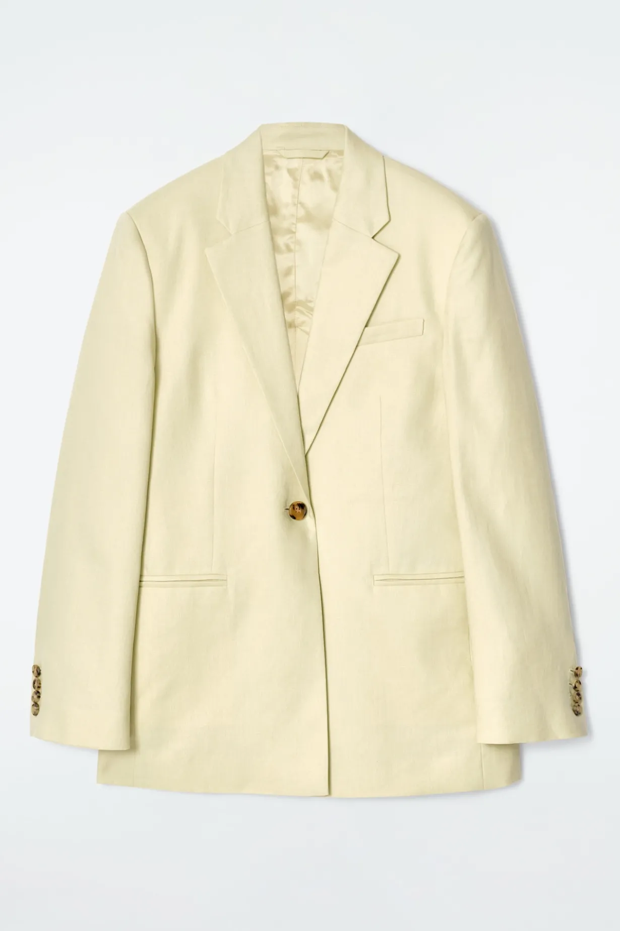LANGER BLAZER AUS LEINEN-MIX