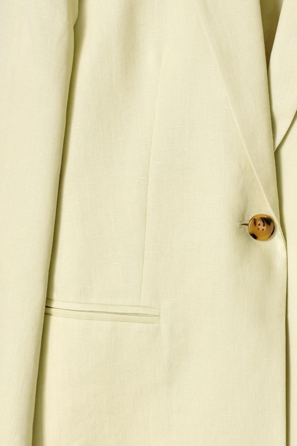 LANGER BLAZER AUS LEINEN-MIX