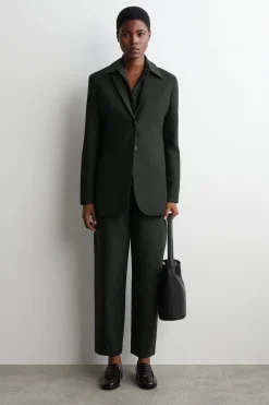 LANGER BLAZER AUS WOLL-MIX