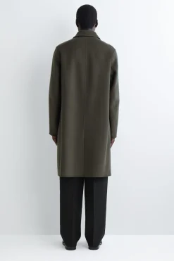 LANGER CAR COAT AUS DOUBLEFACE-WOLLE