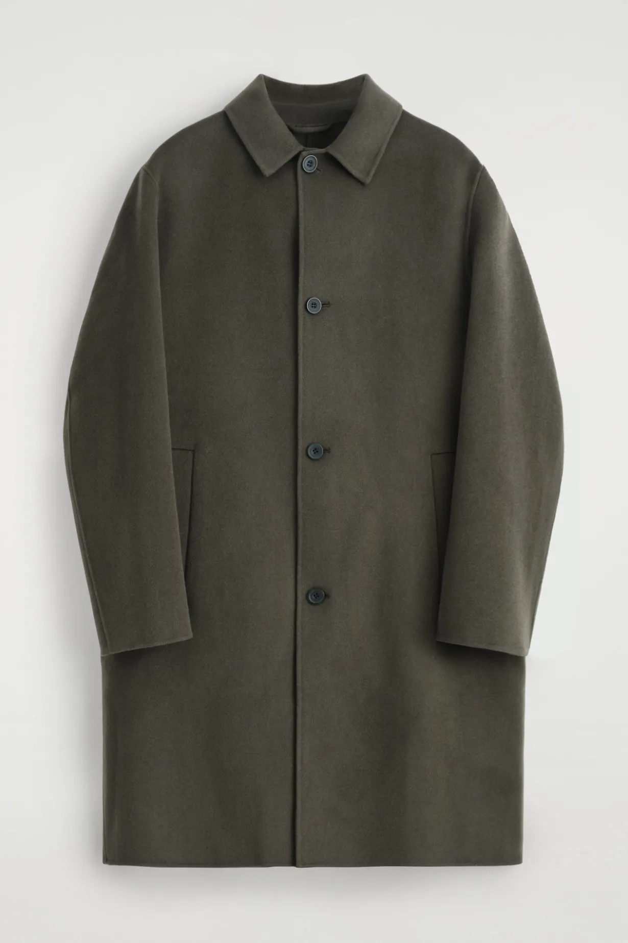 LANGER CAR COAT AUS DOUBLEFACE-WOLLE