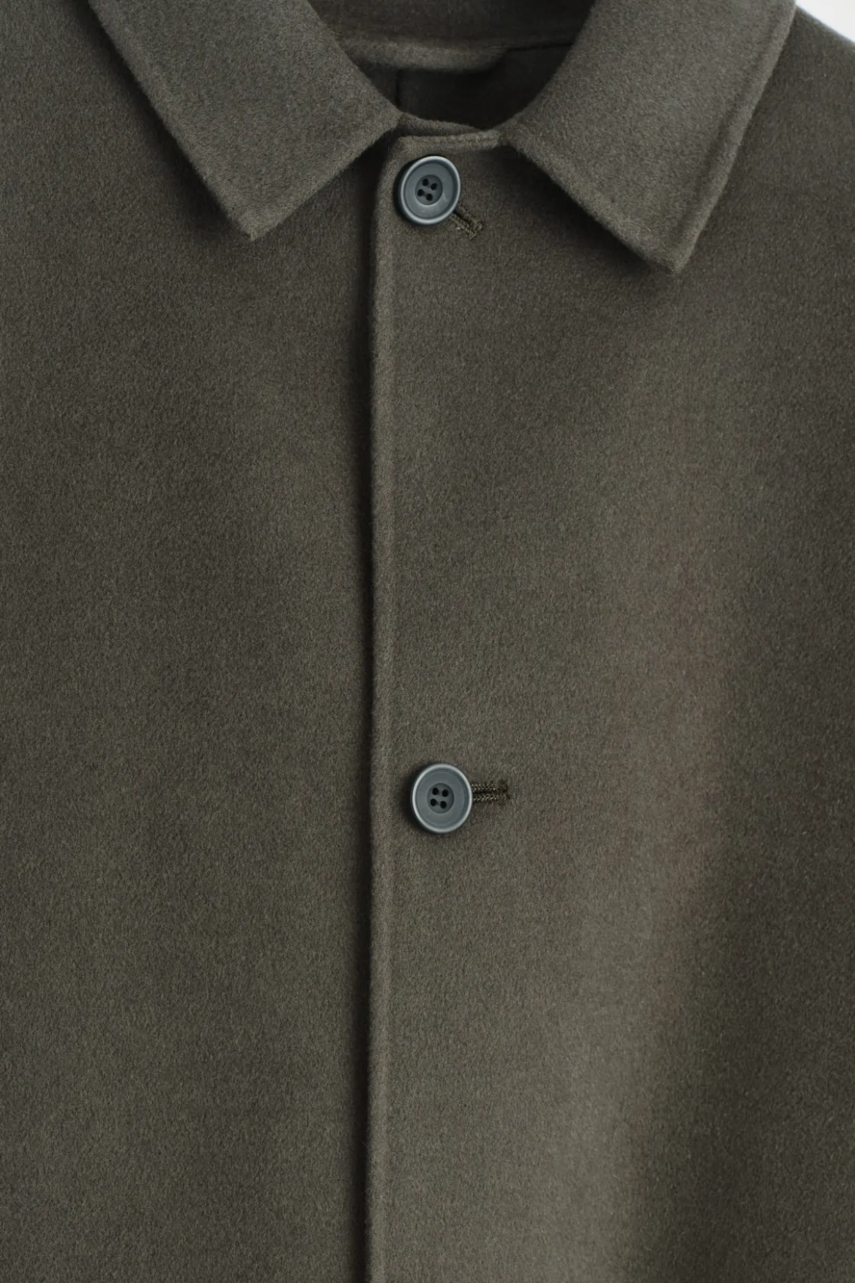 LANGER CAR COAT AUS DOUBLEFACE-WOLLE