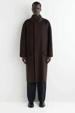 LANGER CAR COAT AUS DOUBLEFACE-WOLLE