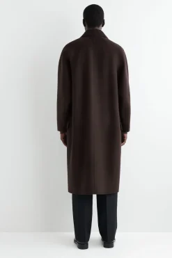 LANGER CAR COAT AUS DOUBLEFACE-WOLLE