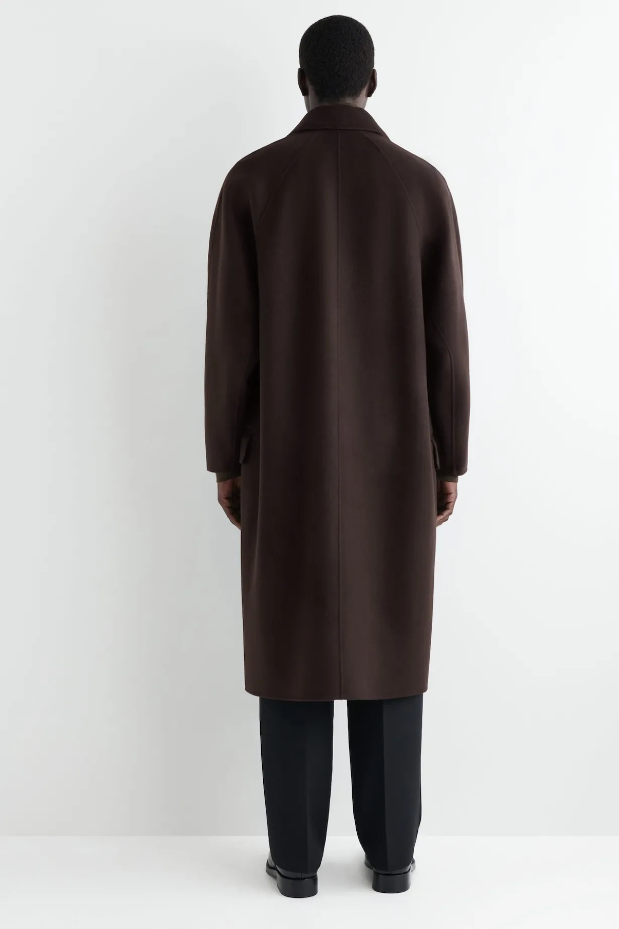 LANGER CAR COAT AUS DOUBLEFACE-WOLLE