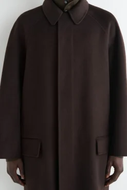LANGER CAR COAT AUS DOUBLEFACE-WOLLE
