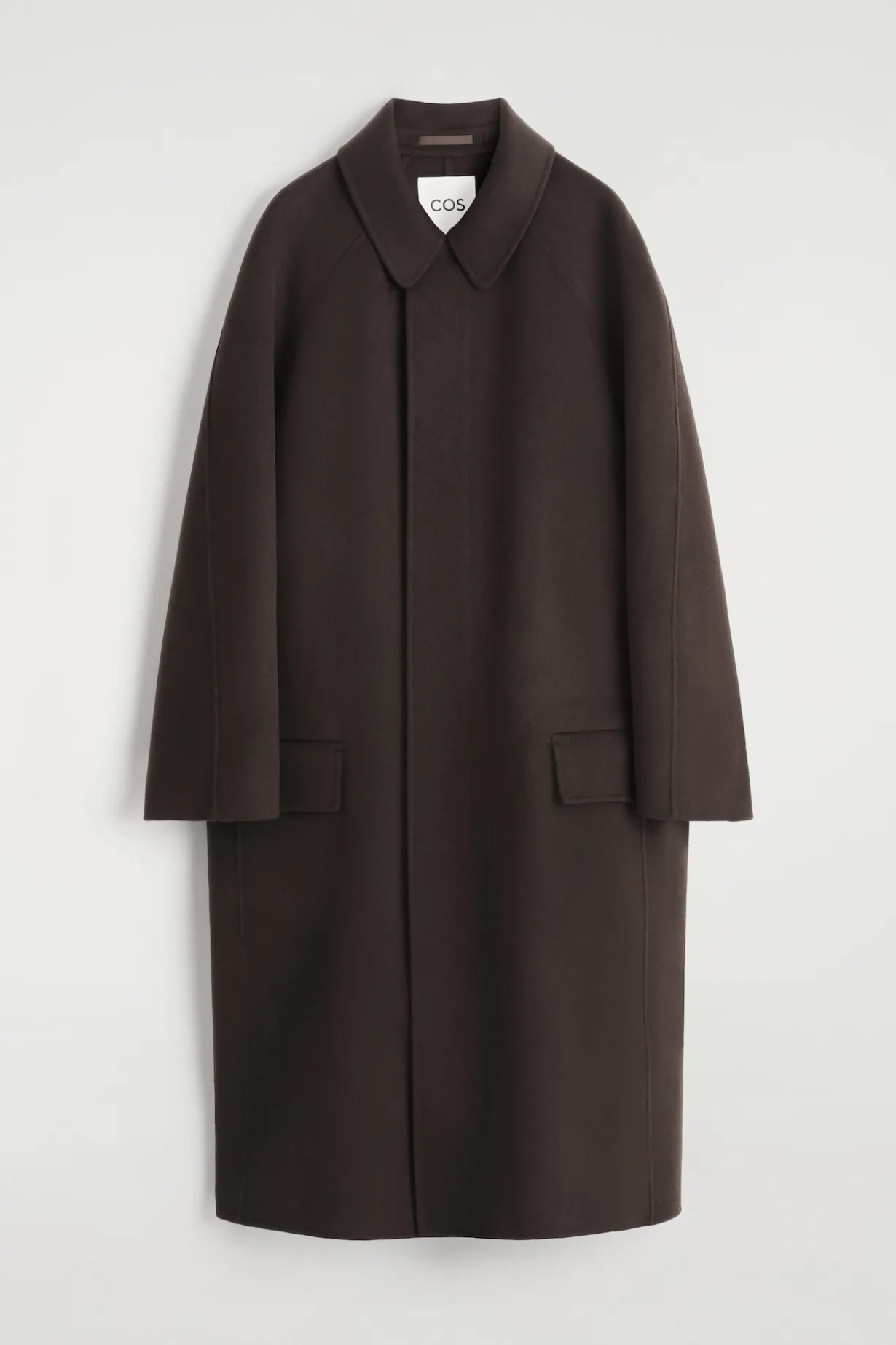 LANGER CAR COAT AUS DOUBLEFACE-WOLLE