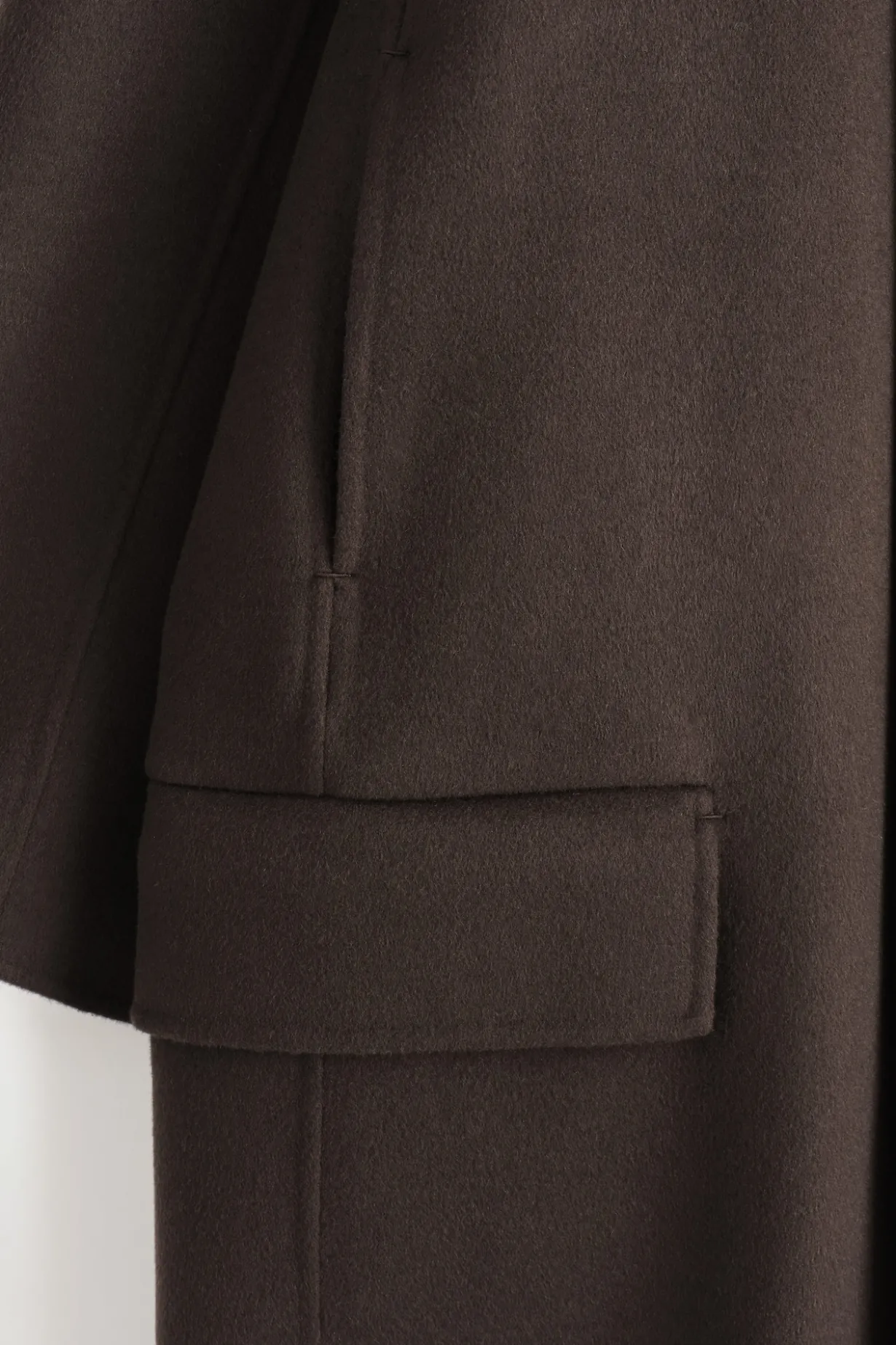 LANGER CAR COAT AUS DOUBLEFACE-WOLLE