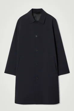 LANGER CAR COAT AUS WOLL-MIX