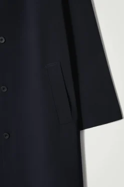 LANGER CAR COAT AUS WOLL-MIX