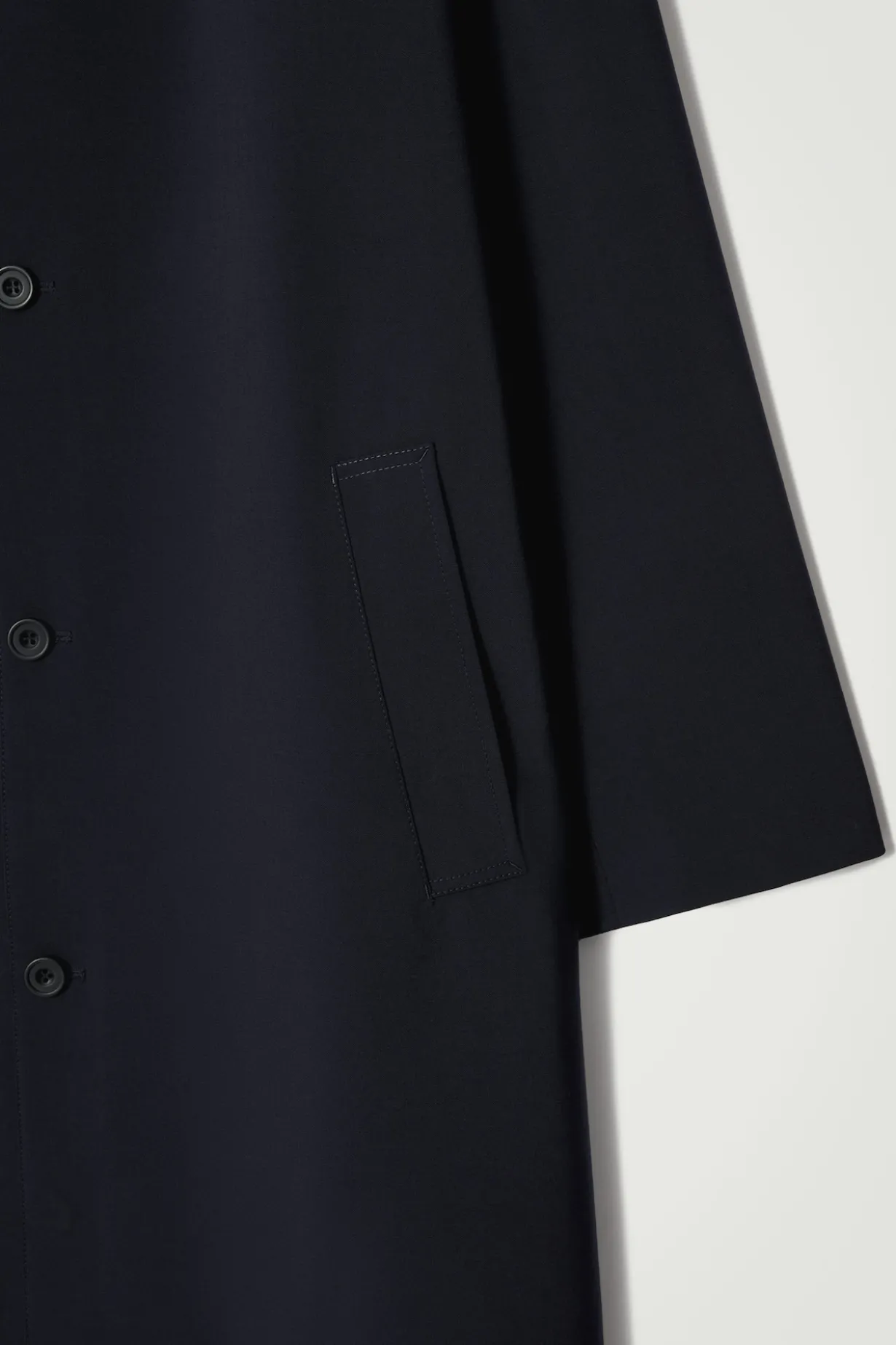LANGER CAR COAT AUS WOLL-MIX