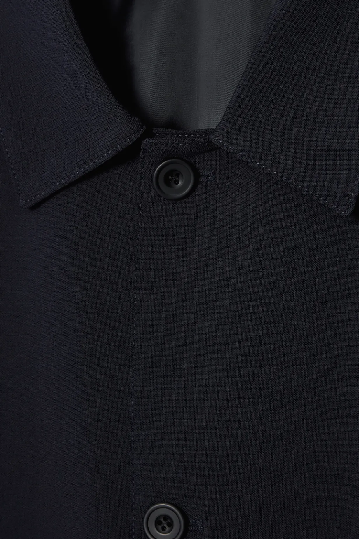 LANGER CAR COAT AUS WOLL-MIX