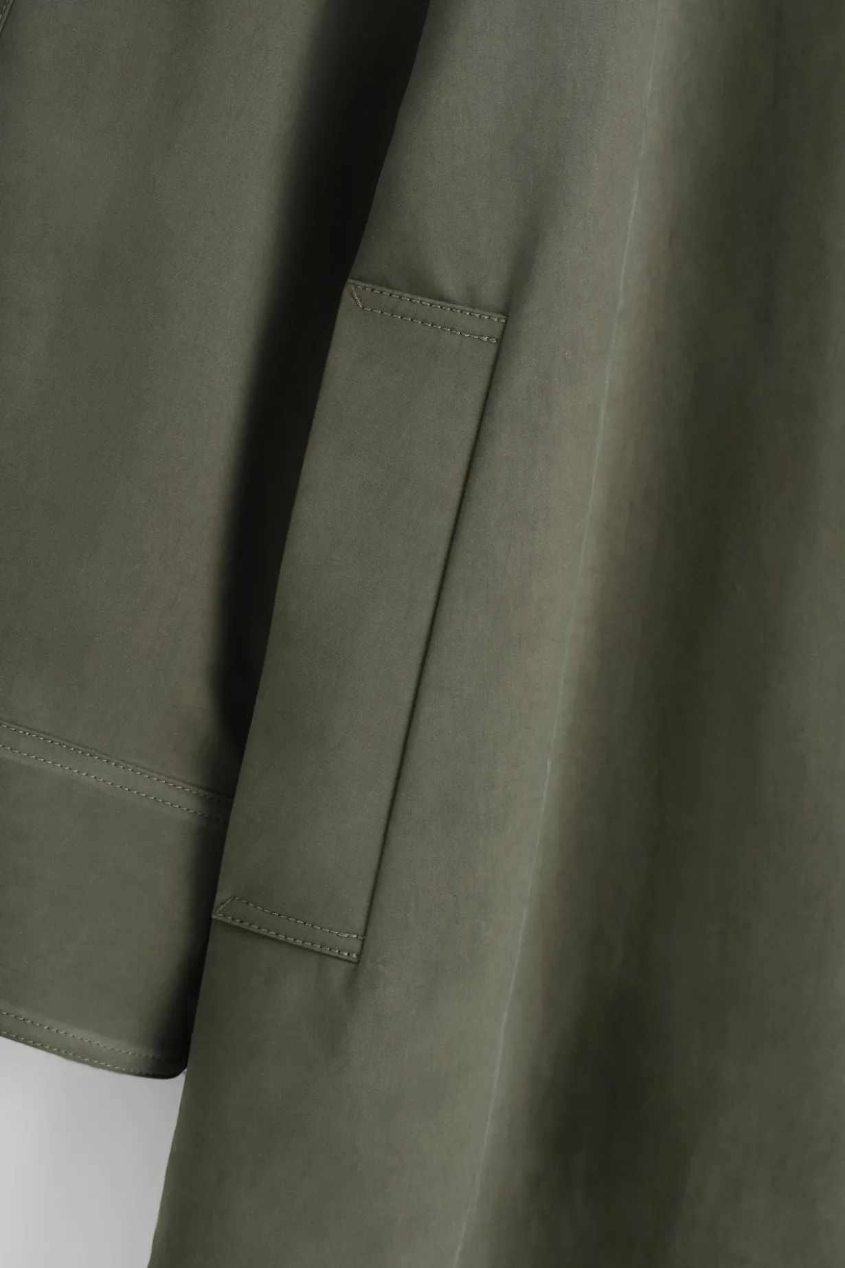 LANGER CAR COAT MIT WOLLEINSÄTZEN