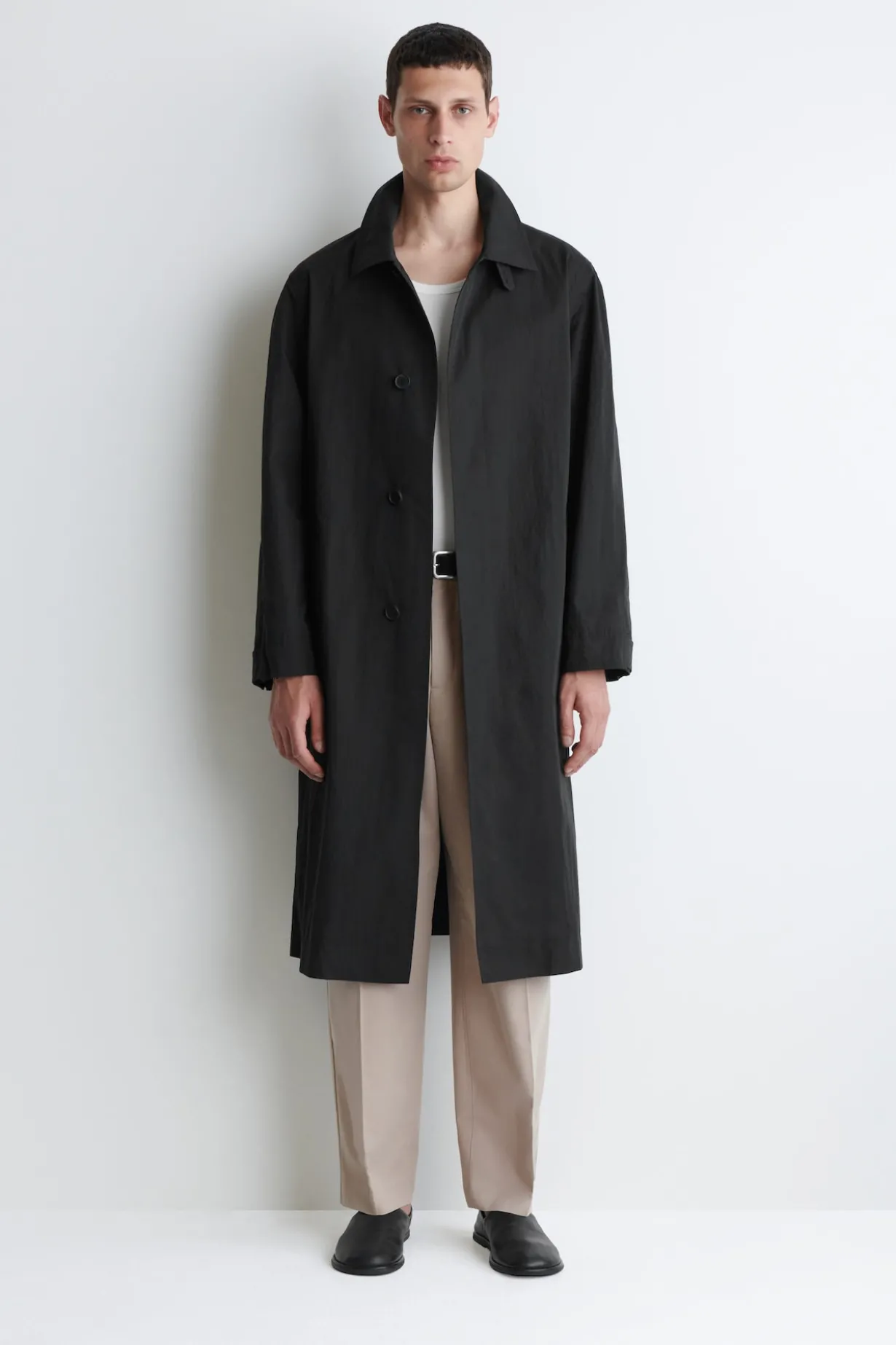 LANGER TRENCHCOAT AUS BAUMWOLLE