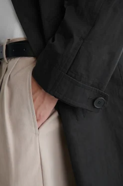 LANGER TRENCHCOAT AUS BAUMWOLLE