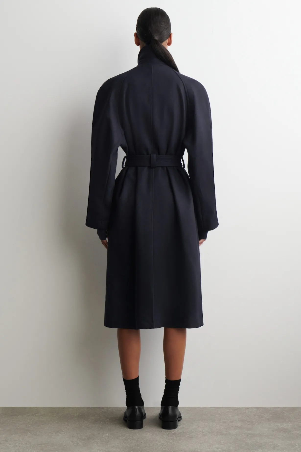 LANGER TRENCHCOAT AUS WOLL-MIX