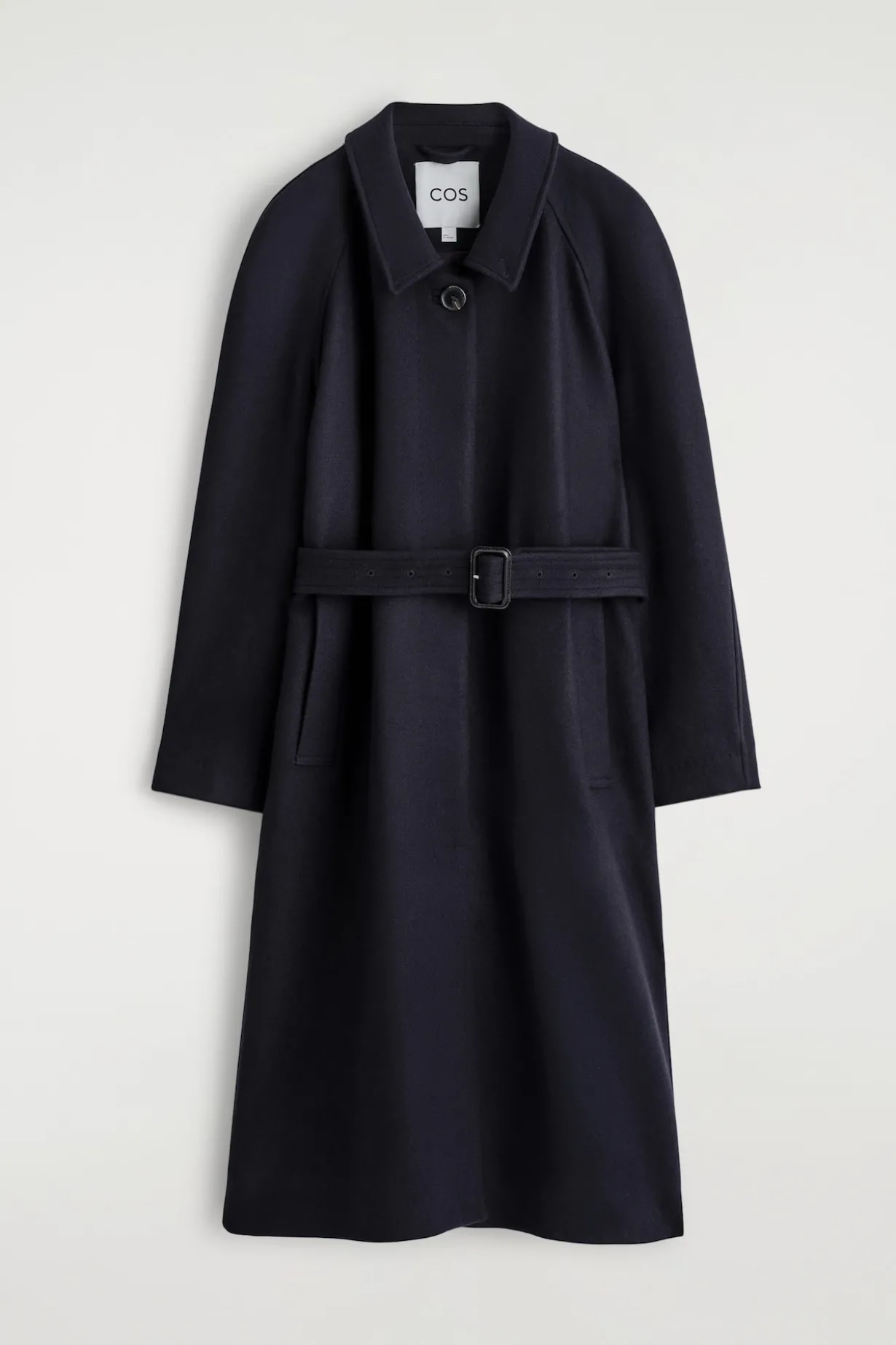 LANGER TRENCHCOAT AUS WOLL-MIX