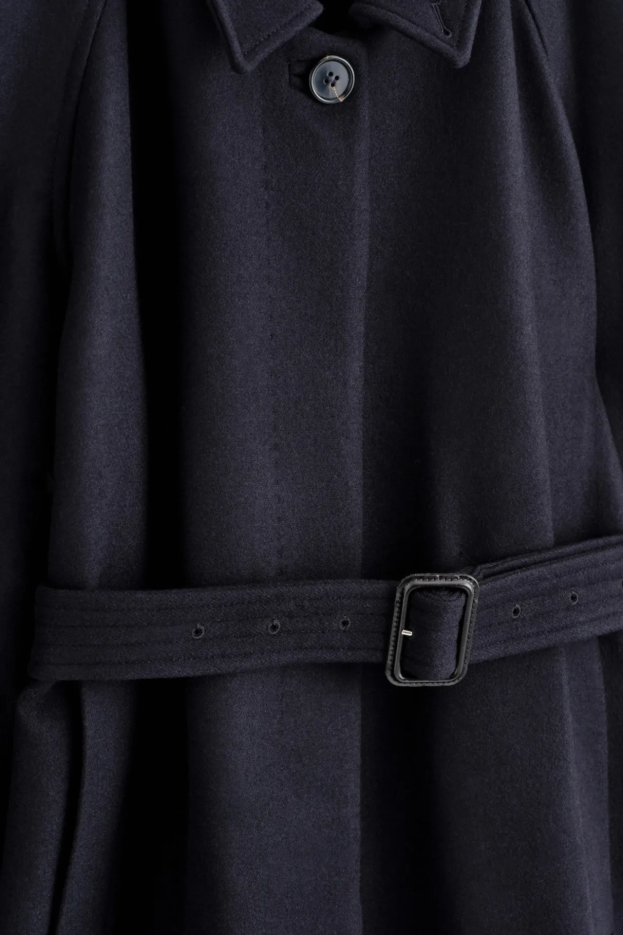 LANGER TRENCHCOAT AUS WOLL-MIX