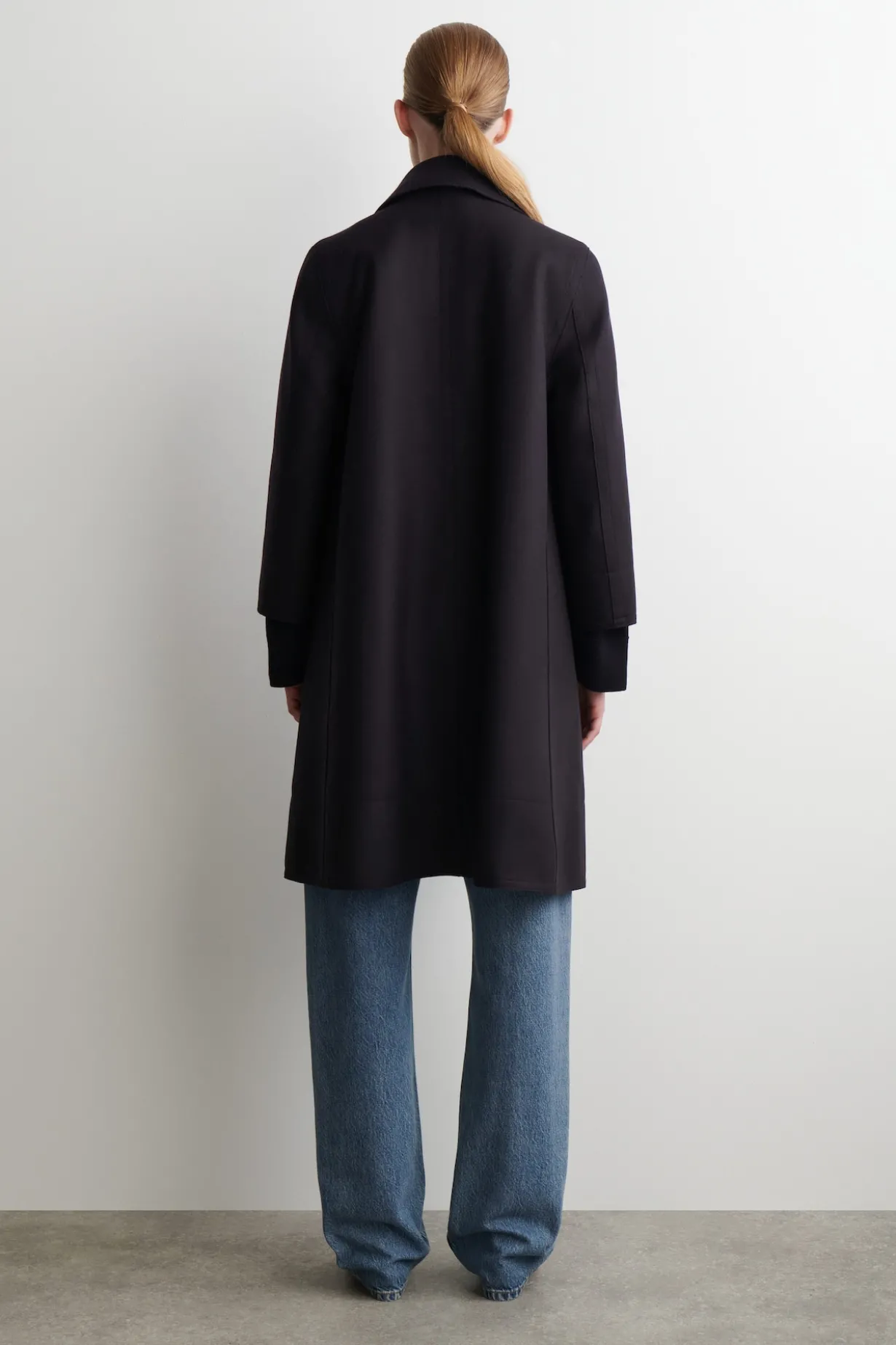 LANGER, VOLUMINÖSER CAR COAT AUS WOLLE