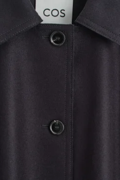 LANGER, VOLUMINÖSER CAR COAT AUS WOLLE