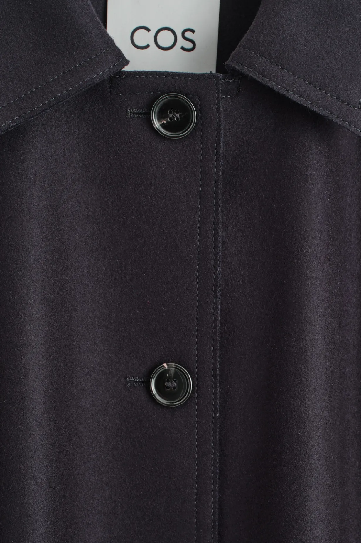 LANGER, VOLUMINÖSER CAR COAT AUS WOLLE