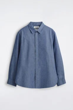 LANGÄRMLIGES HEMD AUS CHAMBRAY