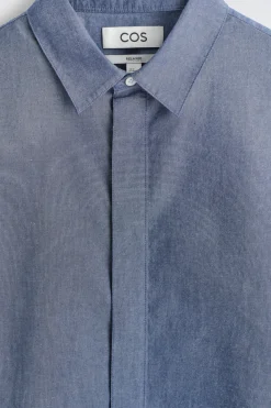 LANGÄRMLIGES HEMD AUS CHAMBRAY