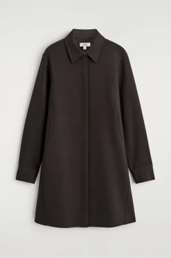 LANGÄRMLIGES HEMDKLEID IN MINILÄNGE