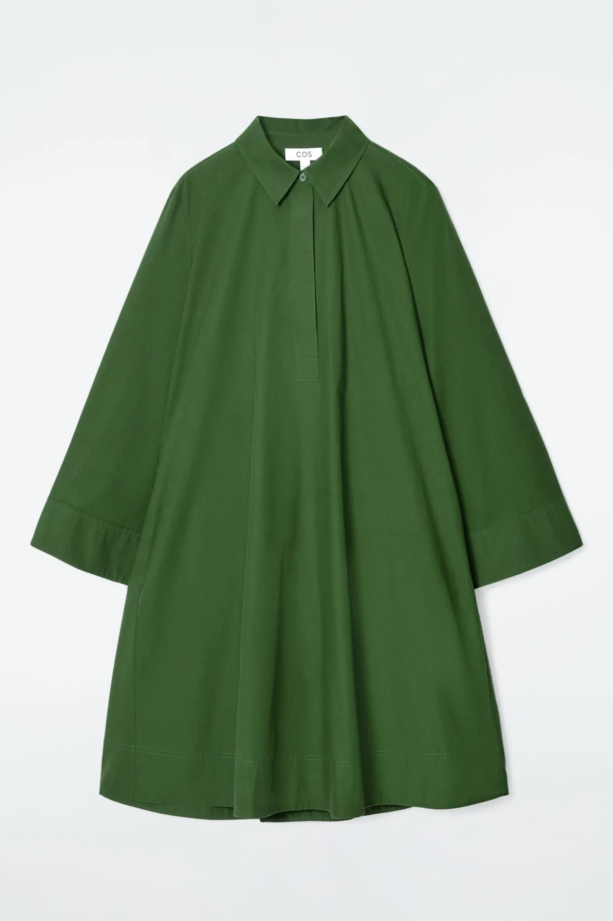 LANGÄRMLIGES HEMDKLEID IN A-LINIE