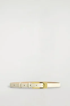 LEDERGÜRTEL MIT LÄNGLICHER SCHNALLE