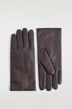 LEDERHANDSCHUHE MIT FUTTER AUS KASCHMIR-WOLL-MIX