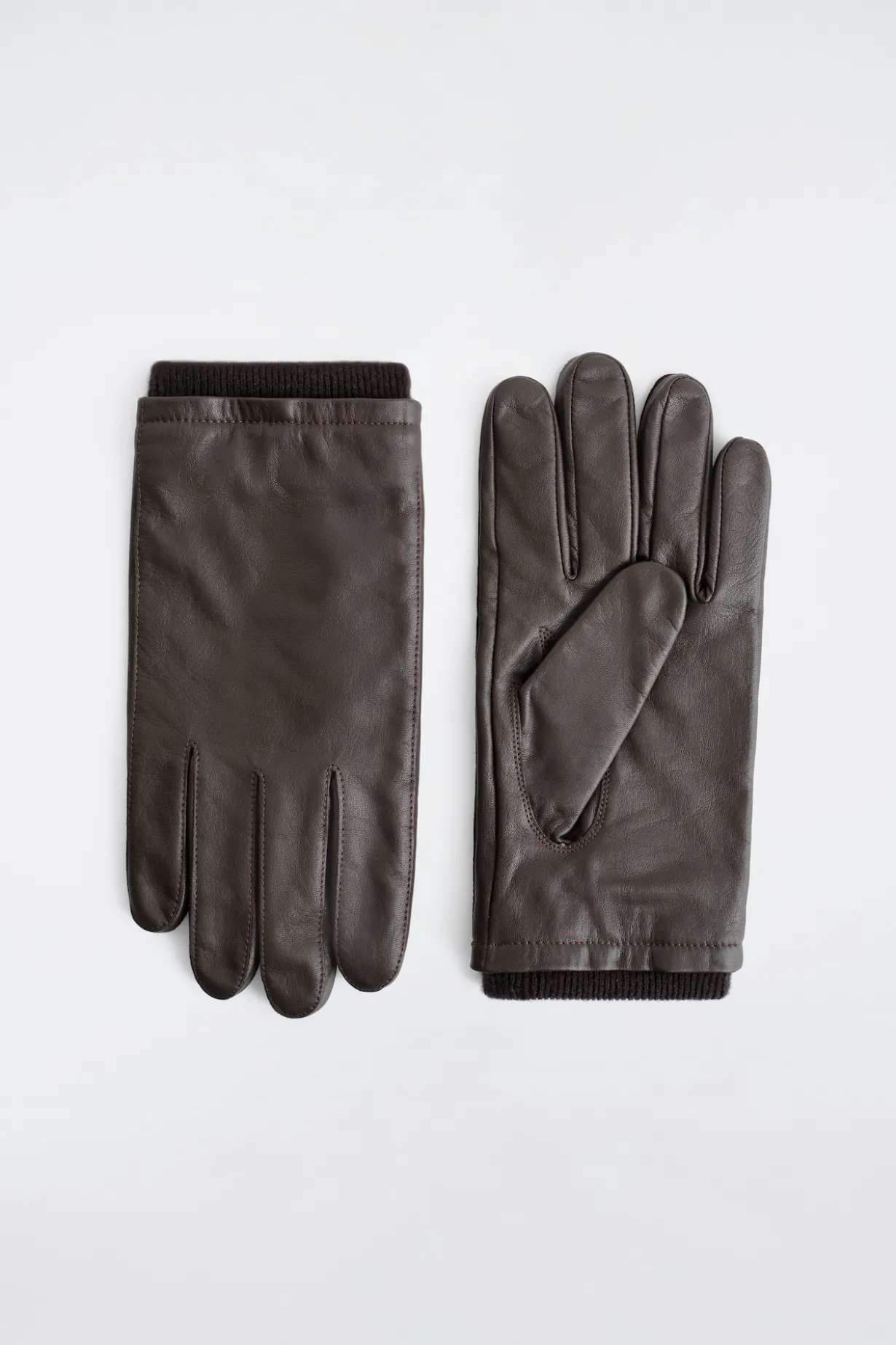 LEDERHANDSCHUHE MIT KASCHMIRFUTTER UND STEPPNÄHTEN