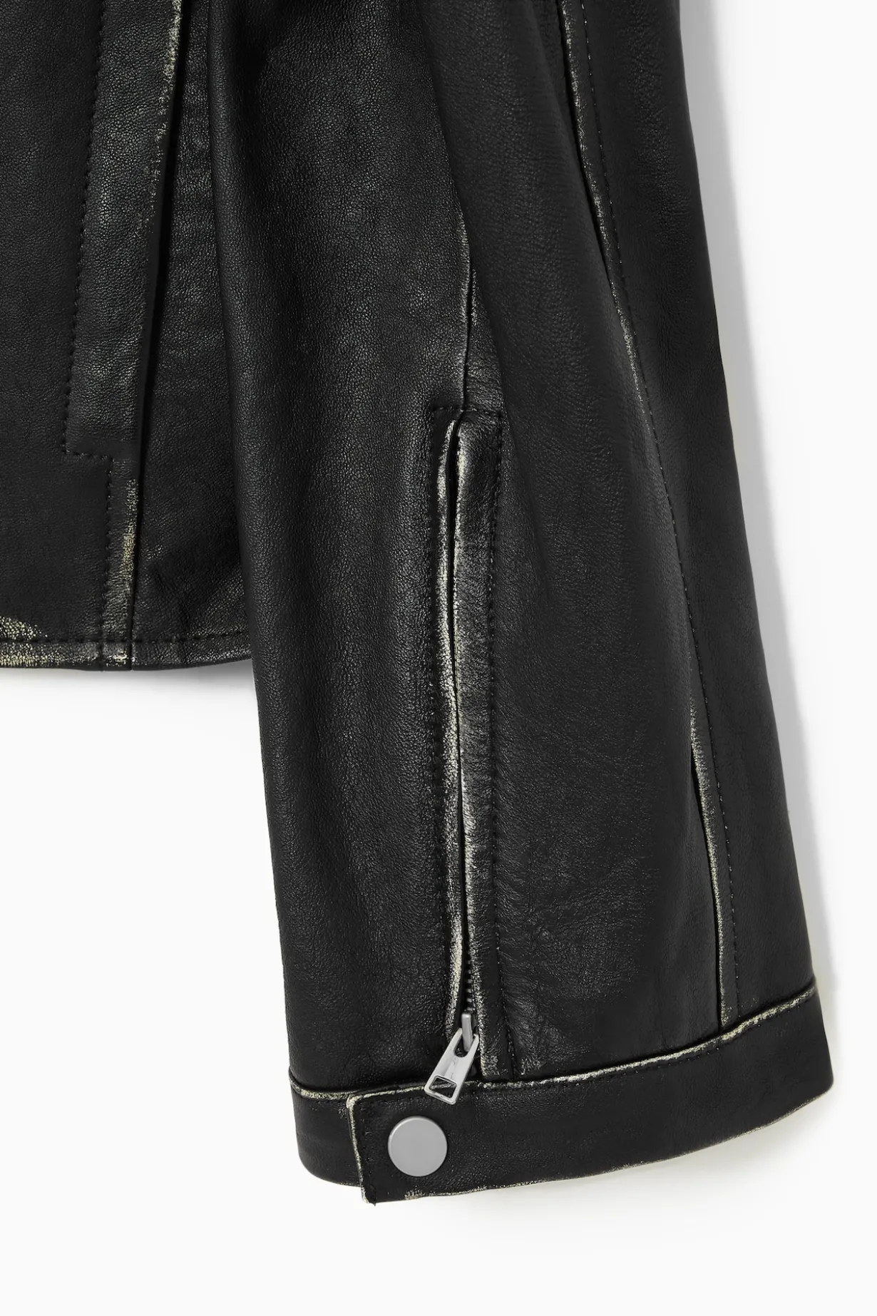 LEDERJACKE IM MOTOCROSS-STIL
