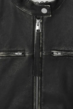 LEDERJACKE IM MOTOCROSS-STIL