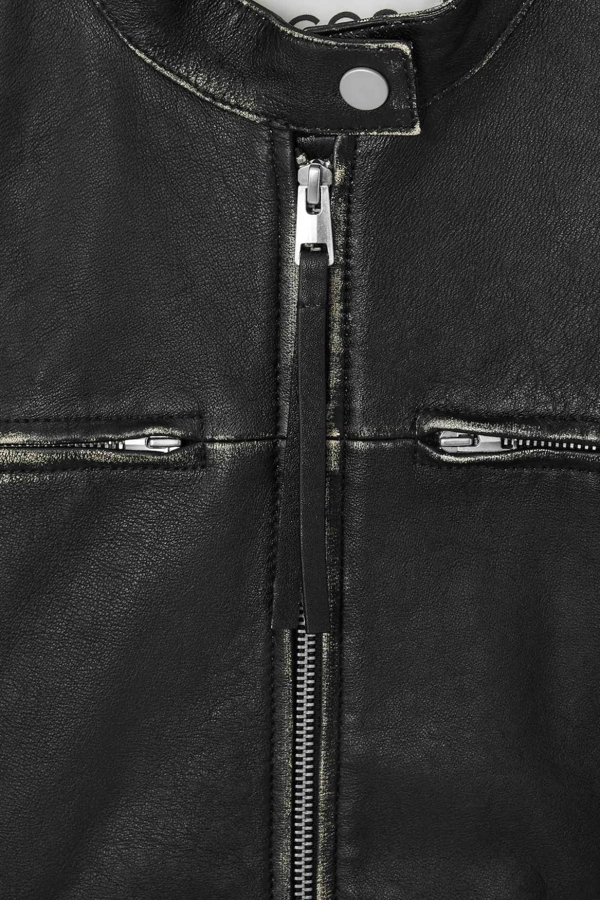 LEDERJACKE IM MOTOCROSS-STIL