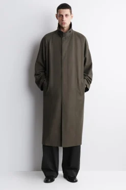 LEICHTER BAUMWOLL-TRENCHCOAT MIT FISCHGRÄTMUSTER
