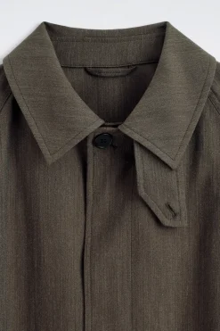 LEICHTER BAUMWOLL-TRENCHCOAT MIT FISCHGRÄTMUSTER