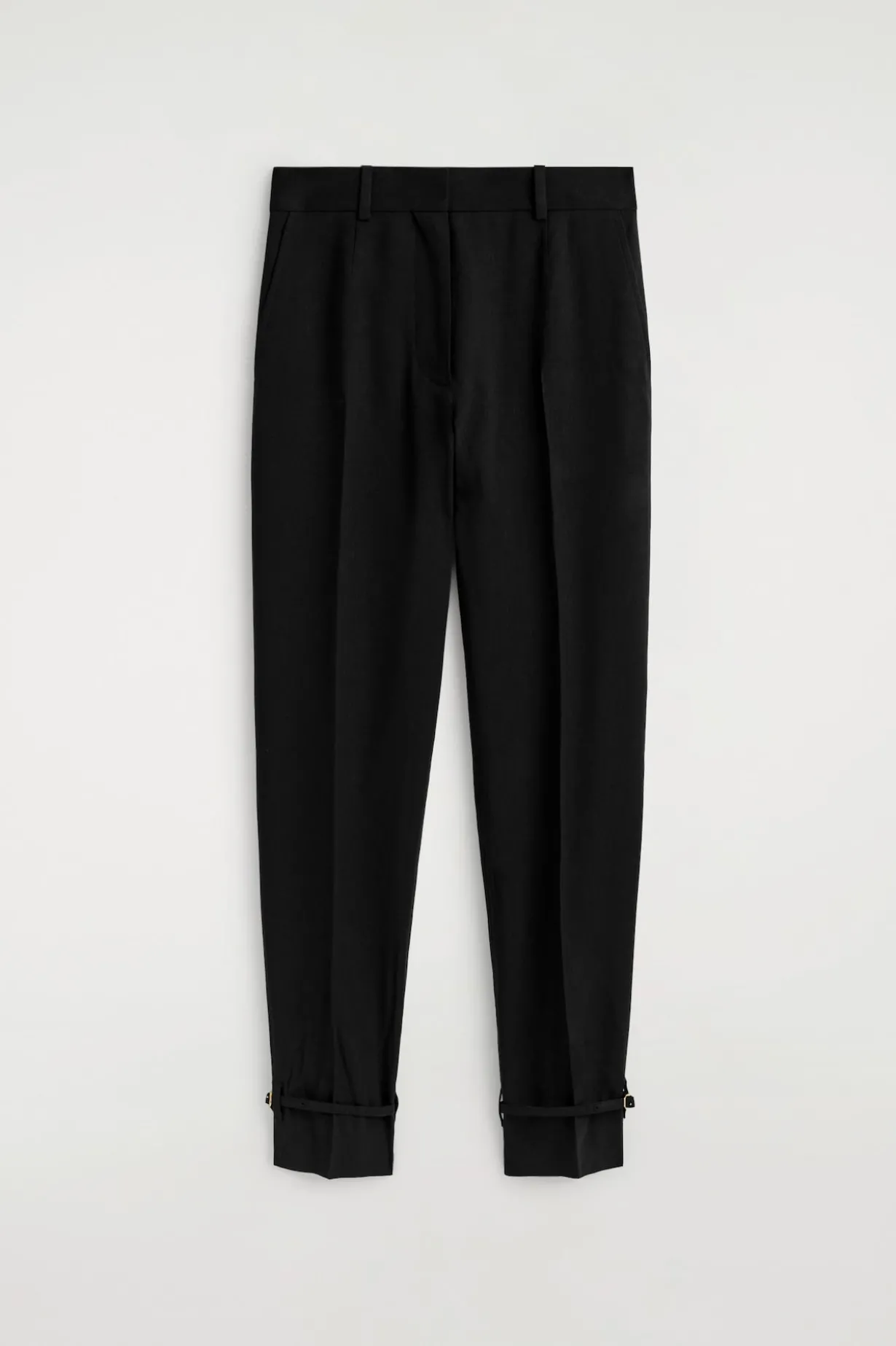 LEINENHOSE MIT GERADEM BEIN