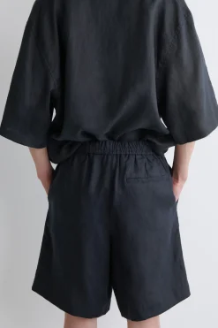 LEINENSHORTS MIT ELASTISCHEM BUND