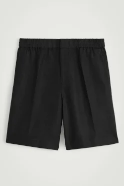LEINENSHORTS MIT ELASTISCHEM BUND