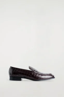 LOAFERS AUS LEDER IN KROKODILOPTIK