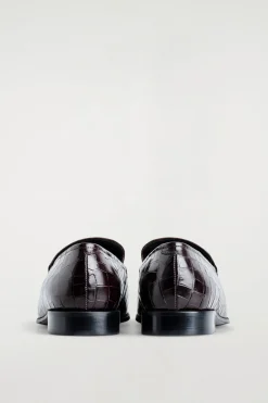 LOAFERS AUS LEDER IN KROKODILOPTIK