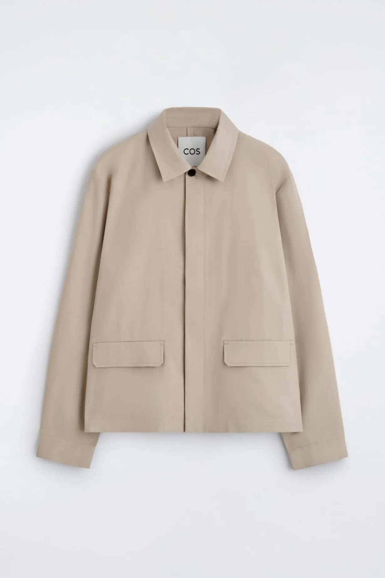 LOCKERE HEMDJACKE AUS BAUMWOLL-LEINEN-MIX