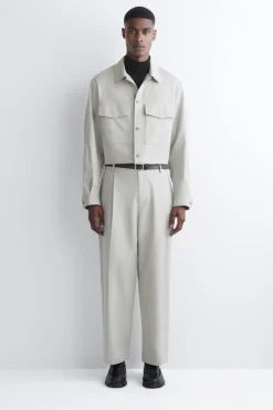 LOCKERE HEMDJACKE AUS BAUMWOLLE