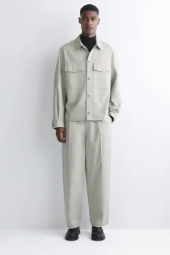 LOCKERE HEMDJACKE AUS BAUMWOLLE