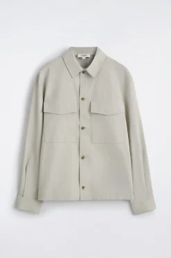 LOCKERE HEMDJACKE AUS BAUMWOLLE